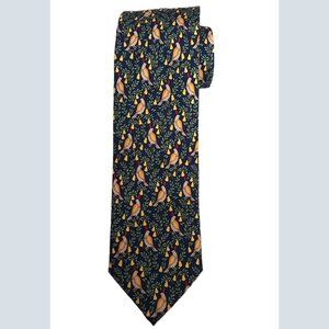 NWT Alynn Partridge in a Pear Tree Silk Tie Multicolor Men's